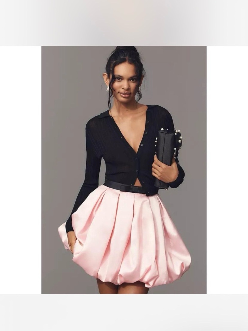 NWT Anthropologie Hutch Full Pleated Bubble Gum Pink Mini Skirt SZ 4